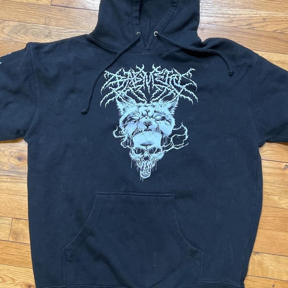 Babymetal Concert Tour Hoodie Black men's Large EUC All Over Graphics
